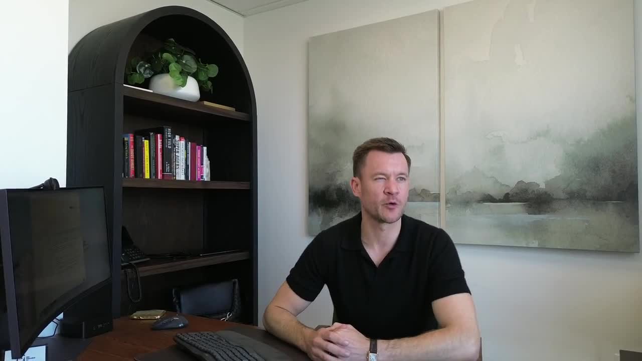 Dr. Eric Ingulsrud in his Beverly Hills office